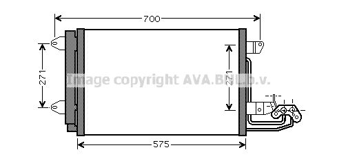 AVA QUALITY COOLING Lauhdutin, ilmastointilaite VW5269D